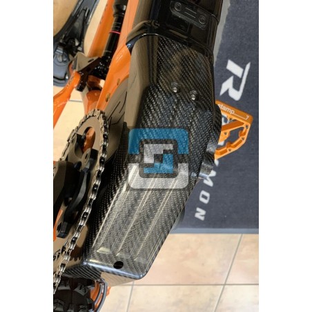 Raymon & GasGas Carbon Engine Cover | Yamaha PW-X2 PW-ST | DBR-PARTS