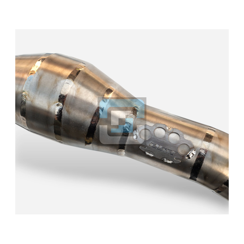 DBR 4-stroke Titanium Exhaust Header Husaberg 450 FE/FC 2009-2014 - DBR-PARTS Premium Carbon