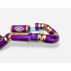 DBR 4-stroke Titanium Exhaust Header Husqvarna 501 FE 2020-2023 - DBR-PARTS Premium Carbon