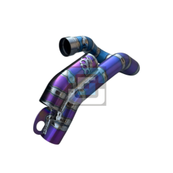 DBR 4-stroke Titanium Exhaust Header Husqvarna FC/SMR 2023-2025 - DBR-PARTS Premium Carbon