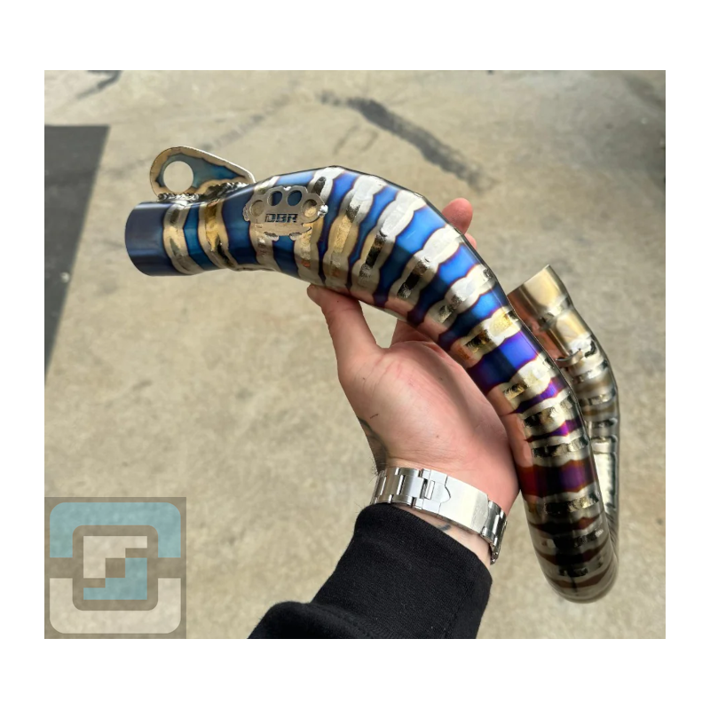 DBR 4-stroke Titanium Exhaust Header Custom - DBR-PARTS Premium Carbon