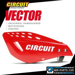 Circuit Vector Nylon Bracket Handguard in Red and White