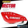 Circuit Vector Nylon Bracket Handguard in Red and White