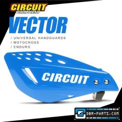 Circuit Vector Nylon Bracket Handguard in blue and white