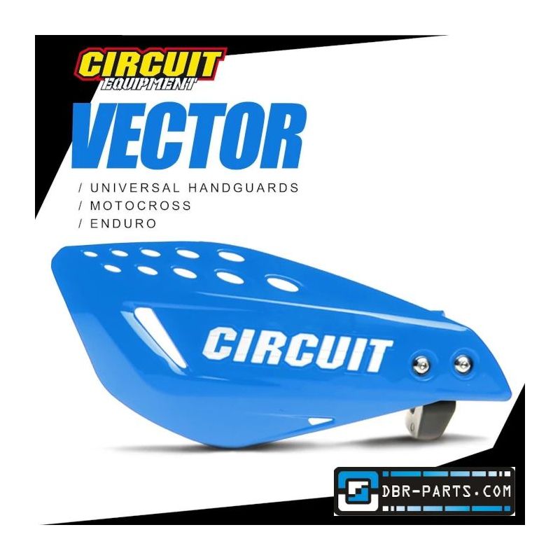 Circuit Vector Nylon Bracket Handguard in blue and white