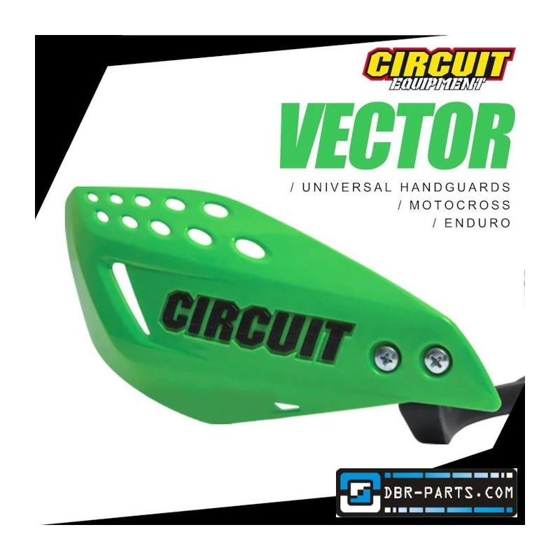 Circuit Vector Nylon Bracket Handguard in green and black